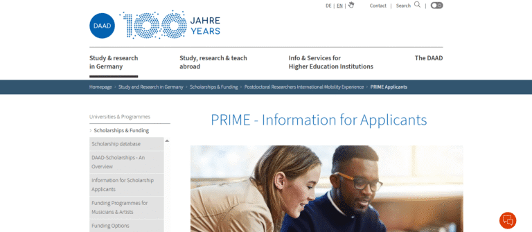 DAAD PRIME Fellowship 202526