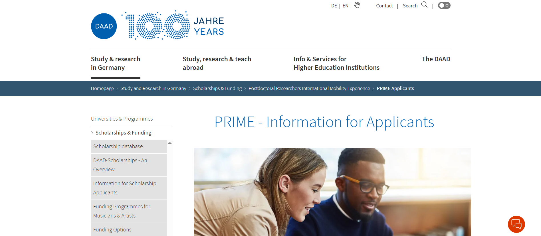 DAAD PRIME Fellowship 202526