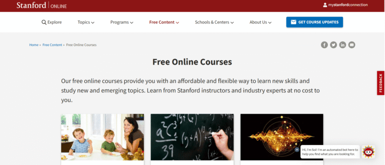 Stanford University Free Online Courses | Learn for Free