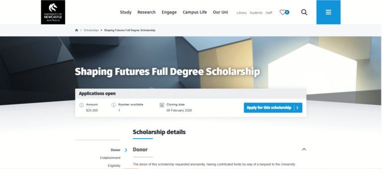 Shaping-Futures-Scholarship-2026