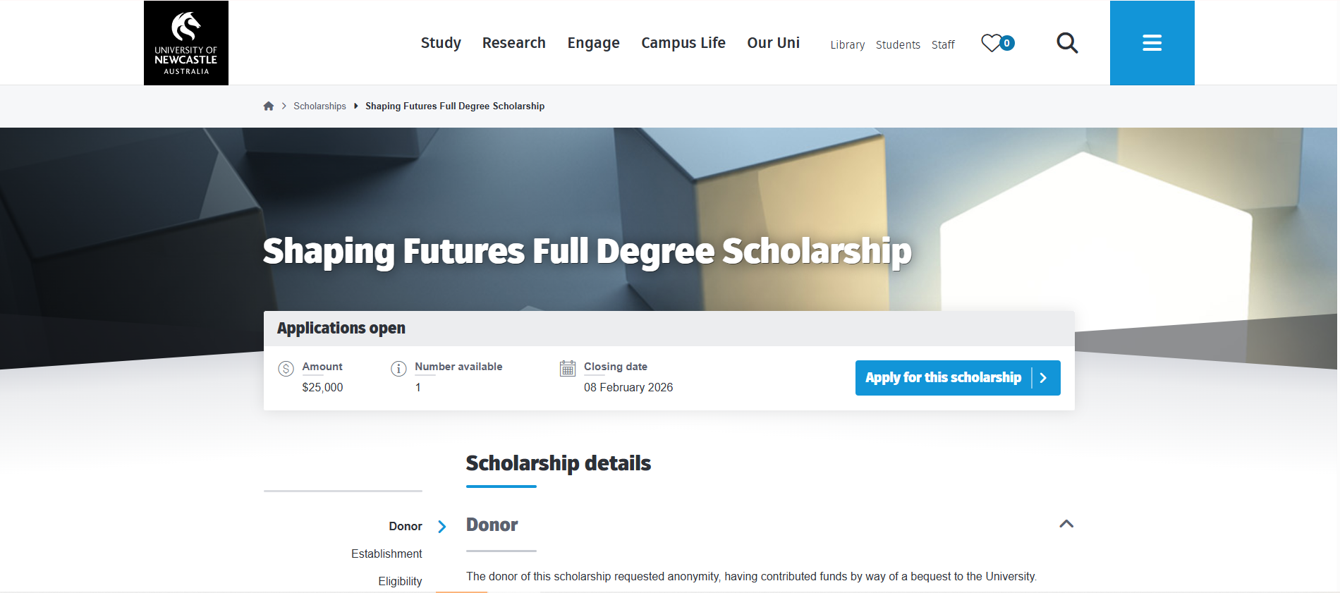 Shaping-Futures-Scholarship-2026