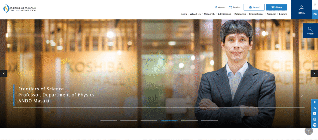 MEXT Scholarship at the University of Tokyo