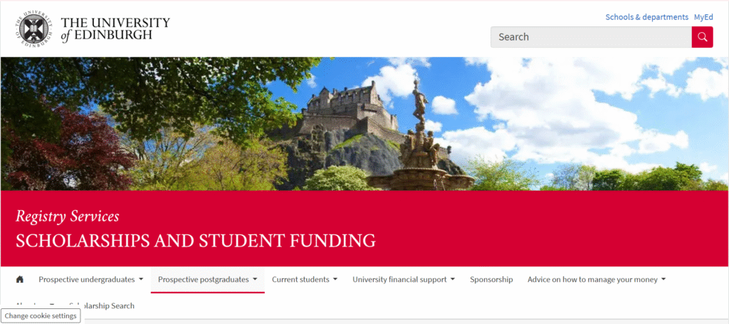 University of Edinburgh Scholarships
