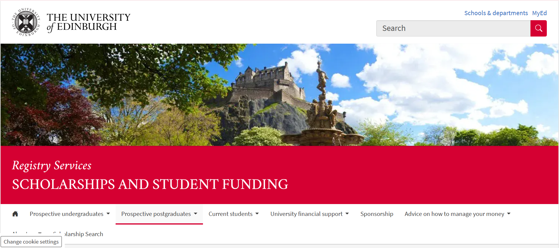 University of Edinburgh Scholarships