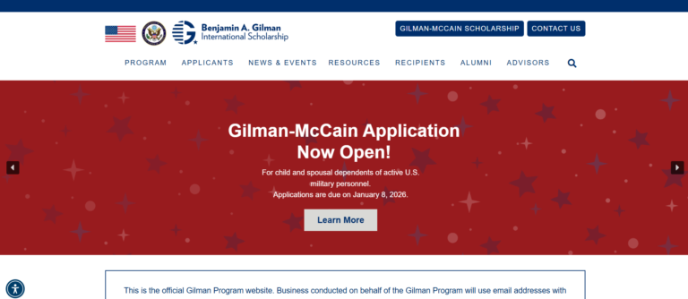 benjamin a gilman international scholarship